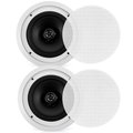 Pyle In-Wall / In-Ceiling Speakers, 2-Way Flush Mount Home Speaker Pair, 250 Watt PDIC1681RD